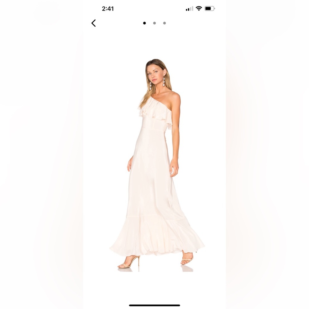 Amanda Uprichard x REVOLVE Sedona Maxi Dress Color Biscotti SIZE XS